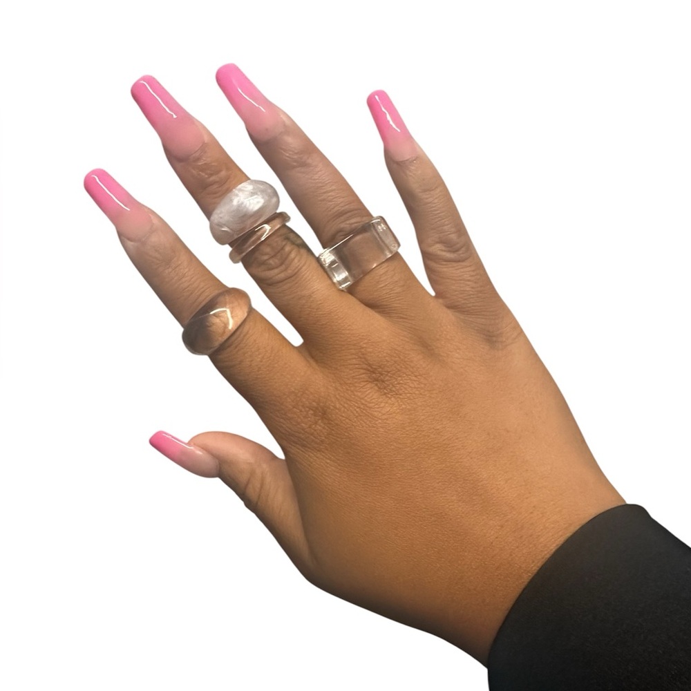 Set of Clear Acrylic Rings